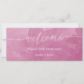 Elegant Roze Waterverf Zitting Grafiek Koptekst (Voorkant)