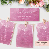 Elegant Roze Waterverf Zitting Grafiek Koptekst