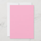 Elegant Roze Wedding Invitations Kaart (Achterkant)