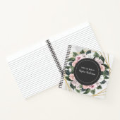 Elegant  Roze White Floral Notitieboek (Binnen)