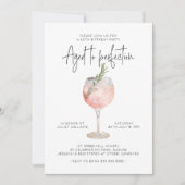 Elegant roze wijn tot perfecte 60e verjaardag kaart (Voorkant)