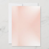 Elegant Roze Wilde Floral Vrijgezellenfeest Kaart (Achterkant)