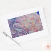 Elegant roze wit blauw pastel waterverf floraal rechthoekige sticker (Envelop)