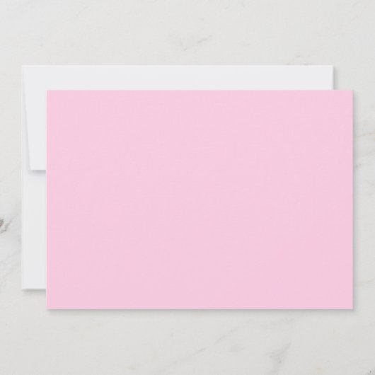 Elegant Roze & Wit Damask Baby shower Uitnodiging (Achterkant)