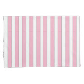 Elegant roze, wit en zilver Striped Hoesje set Kussensloop (Voorkant-Rechts)