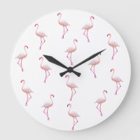 Elegant Roze Wit Flamingo | Monogram Aangepast