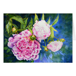Elegant roze wit klassiek waterverf floral