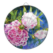 Elegant roze wit klassiek waterverf floral