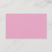 Elegant Roze Wit Professionele Moderne Visitekaartje (Achterkant)