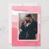 Elegant roze witte Abstracte foto Prettige feestda (Voorkant)