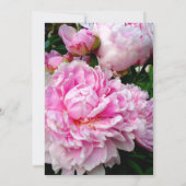 Elegant roze witte bloempioen Vrijgezellenfeest Kaart (Achterkant)