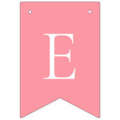 Elegant roze witte kerst vlaggetjes (Tweede vlag)