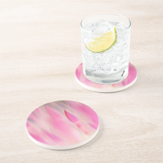 Elegant roze zandsteen Onderzetter (Zijkant)