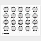 Elegant Roze Zebra Afstuderen Stickers (Vel)