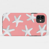 Elegant roze Zee Stars Starfish iPhone 5 Hoesje (Achterkant (horizontaal))