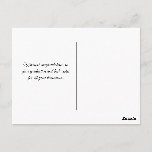 Elegant Roze Zilver Felicitaties Afstuderen Briefkaart (Achterkant)