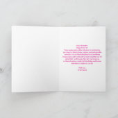 Elegant Roze & Zilver Glitterende Edelsteen Sweet  Kaart (Binnen)