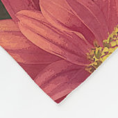 Elegant  roze zonnebloemen Acrylkleding | Fleece Deken (Hoek)