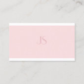 Elegant roze, zuiver grafisch ontwerp modern visitekaartje (Achterkant)