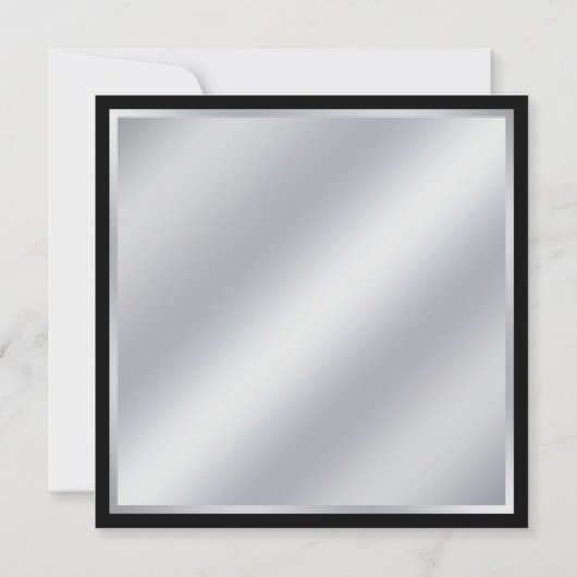 Elegant Roze Zwart Masquerade Party Kaart (Achterkant)