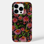 Elegant roze zwarte geleiders Butterflies Case-Mate iPhone Case (Achterkant)