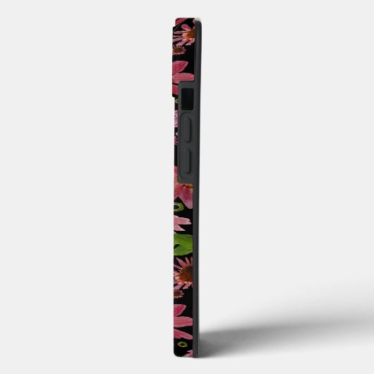 Elegant roze zwarte geleiders Butterflies Case-Mate iPhone Case (Achterkant / Links)