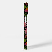 Elegant roze zwarte geleiders Butterflies Case-Mate iPhone Case (Achterkant / Rechts)