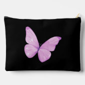 Elegant Roze & Zwarte Vlinder Custom Etui (Achterkant)