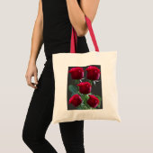 Elegant Rozen Afbeelding Canvas tas (Voorkant (product))