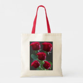 Elegant Rozen Afbeelding Canvas tas (Achterkant)