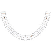 Elegant Rozen Bloemen Gepersonaliseerd Afstuderen Vlaggetjes (Alle)