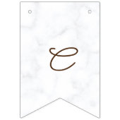 Elegant Rozen Bloemen Gepersonaliseerd Afstuderen Vlaggetjes (Derde vlag)