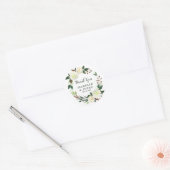 Elegant Rozen Bouquet Ronde Sticker (Envelop)