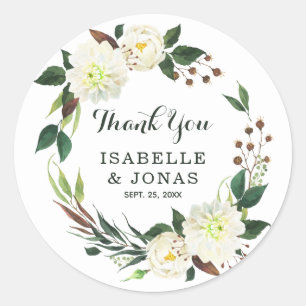 Elegant Rozen Bouquet Ronde Sticker