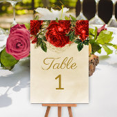 Elegant rozen Champagne Tabel 1 Kaart