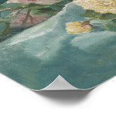 Elegant  Rozen die nog leven Poster (Hoek)