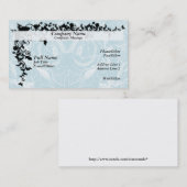 Elegant Rozen en Filigree visitekaartje (Voorkant / Achterkant)