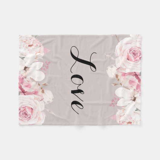 Elegant Rozen Fleece Blanket (Voorkant (Horizontaal))