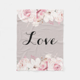 Elegant Rozen Fleece Blanket