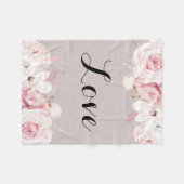 Elegant Rozen Fleece Blanket Deken (Voorkant (Horizontaal))
