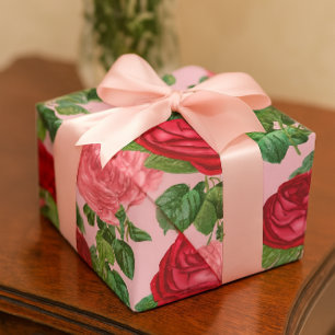 Elegant Rozen  Floral Cadeaupapier