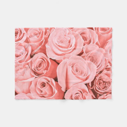 Elegant  Rozen Floral | Fleece Blanket (Voorkant (Horizontaal))