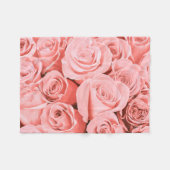 Elegant Rozen Floral | Fleece Blanket Deken (Voorkant (Horizontaal))