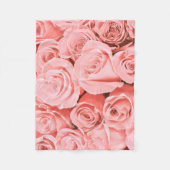 Elegant Rozen Floral | Fleece Blanket Deken (Voorkant)