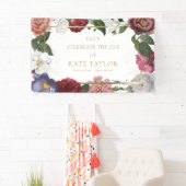 Elegant Rozen Floral Funeral Memorial Service Bann Spandoek (Insitu)