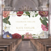 Elegant Rozen Floral Funeral Memorial Service Bann Spandoek