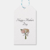 Elegant Rozen Floral Moederdag Party Brunch Cadeaulabel (Voorkant)