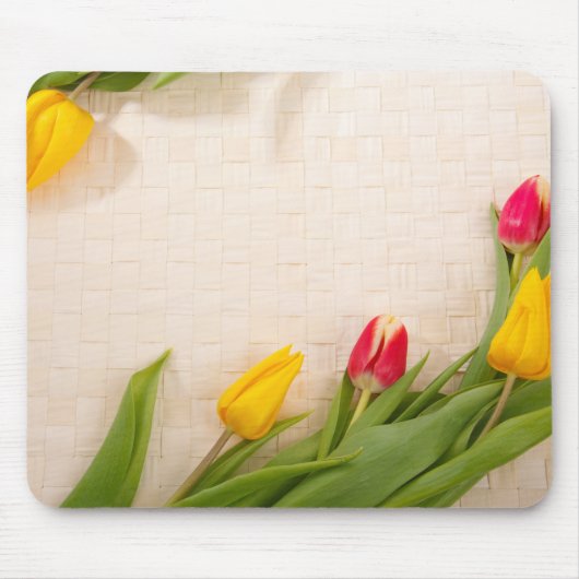 Elegant  rozen floral Mousepad Muismat (Voorkant)