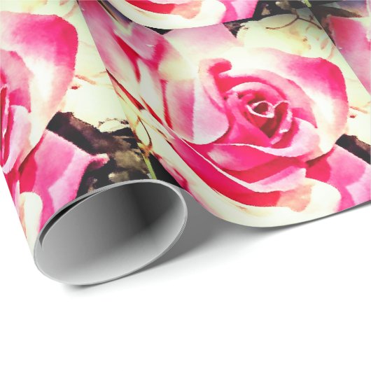 Elegant Rozen foto inpakpapier (Rol Hoek)