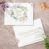 Elegant Rozen Garland Business - Hartelijk dank Bedankkaart